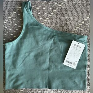 BNWT Aurora Seamless One Shoulder Ribbed Tank Top M